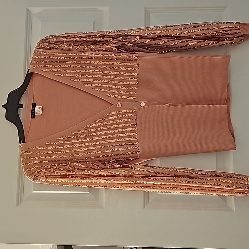 Ladies peach sweater